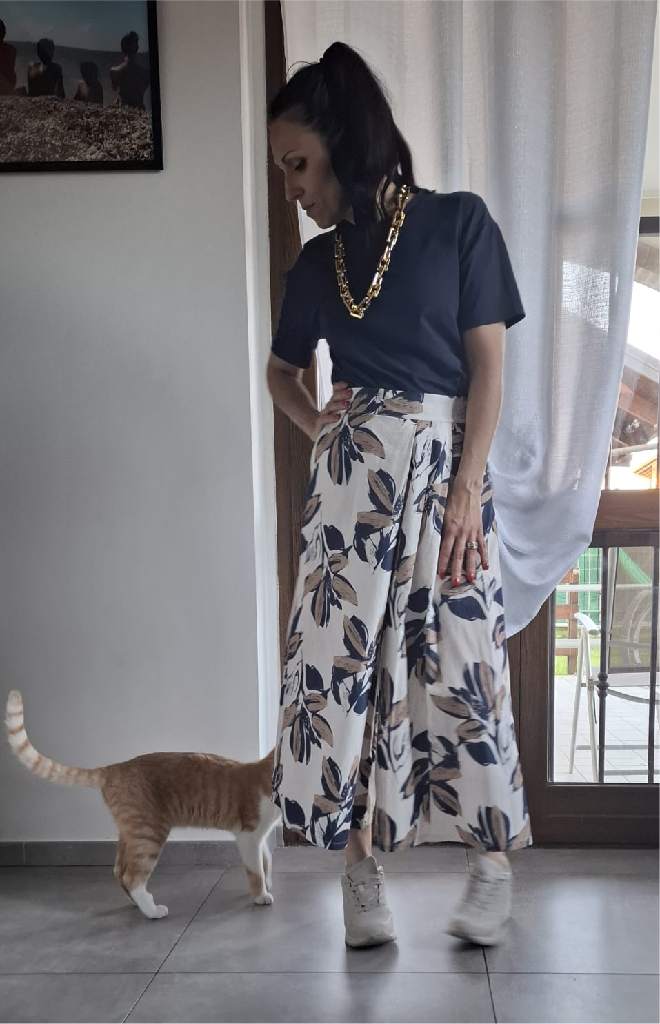 T-shirt con catena