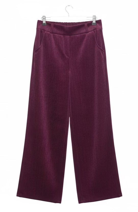 Wid leg velluto